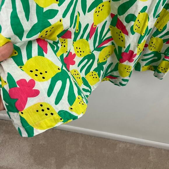 Hanna Andersson Lemon Sun Dress Tunic Size Medium Beachy Vacation Coastal - Picture 7 of 10